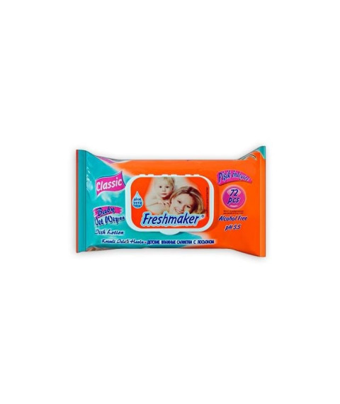 Șervețele umede Freshmaker Extra Classic 72 buc. cu capac